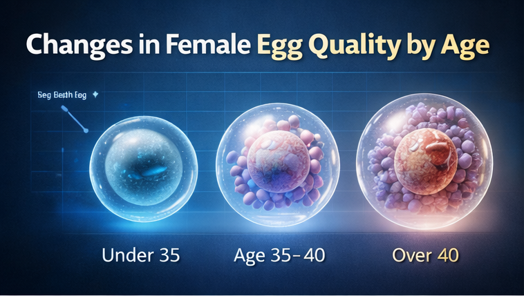 egg quality decline and IVF success rate by age